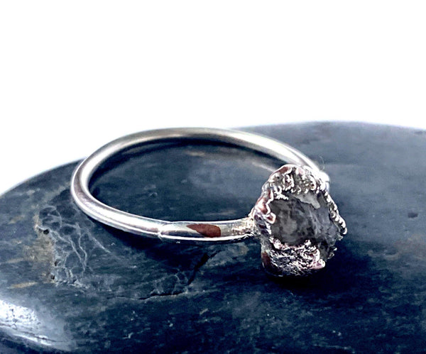 Spinel Copper & Silver Formed Ring - Glitter and Gem Jewellery